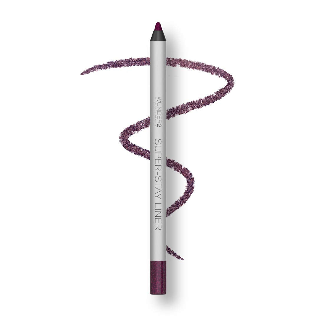 WUNDER2 SUPER-STAY LINER Long-Lasting & Waterproof Colored Eyeliner, Glitter Aubergine