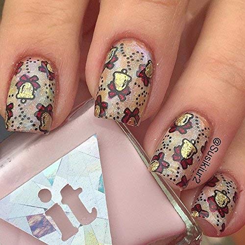 Pueen 2013 Nail Art Stamp Collection Set 24E - Love Elements - New Unique Set Of 24 Nailart Polish Stamping Manicure Image Plates Accessories Kit (Totaling 144 Images) With Bonus Storage Case