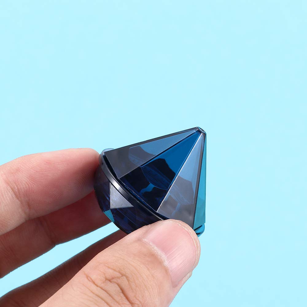 Healthcom 50Pcs Diamond Shaped Clear Jars Cosmetic Jars Cosmetic Sample Trial Case Compact Storage Box For Cosmetics, Lotion, Creams, Make Up (Royal Blue)