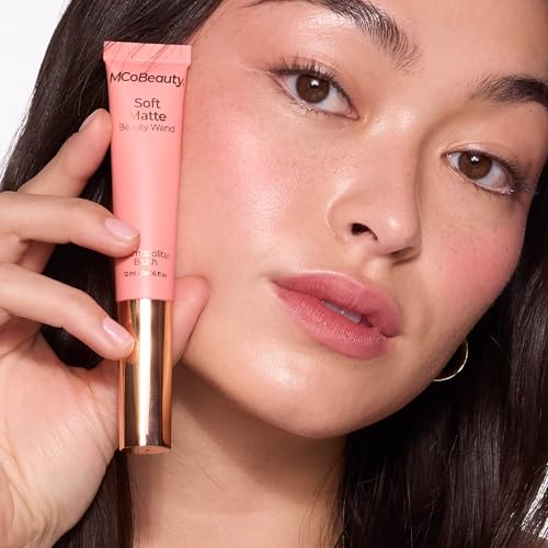 MCoBeauty Soft Matte Beauty Wand, Cosmopolitan Blush, Velvety Finish of Buildable Color, Vegan, Cruelty Free Cosmetics