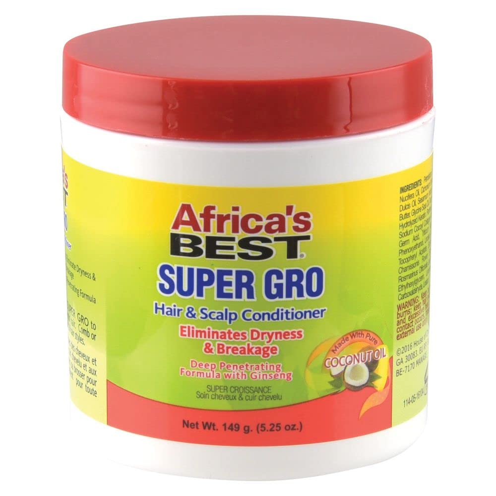 Africa'S Best Super Gro Hair And Scalp Conditioner, 5.25 Ounce
