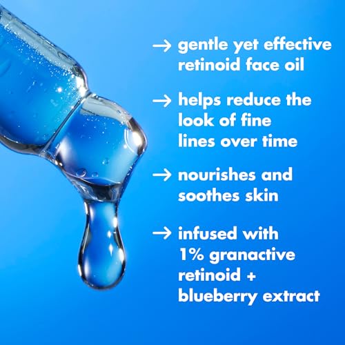 e.l.f. SKIN Youth Boosting Blue-ty Sleep Night Oil, Gentle Overnight Face Oil, Treats Fine Lines & Uneven Texture, Lightweight, Vegan & Cruelty-Free