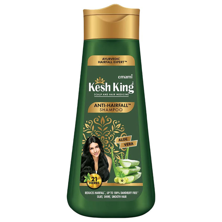 KESH KING Anti Hairfall Shampoo | with 21 Ayurvedic Herbs & Aloe Vera | Provides Healthy Nourished Scalp | for Shiny & Smooth Hairs | 6.76 Fl Oz/200ml
