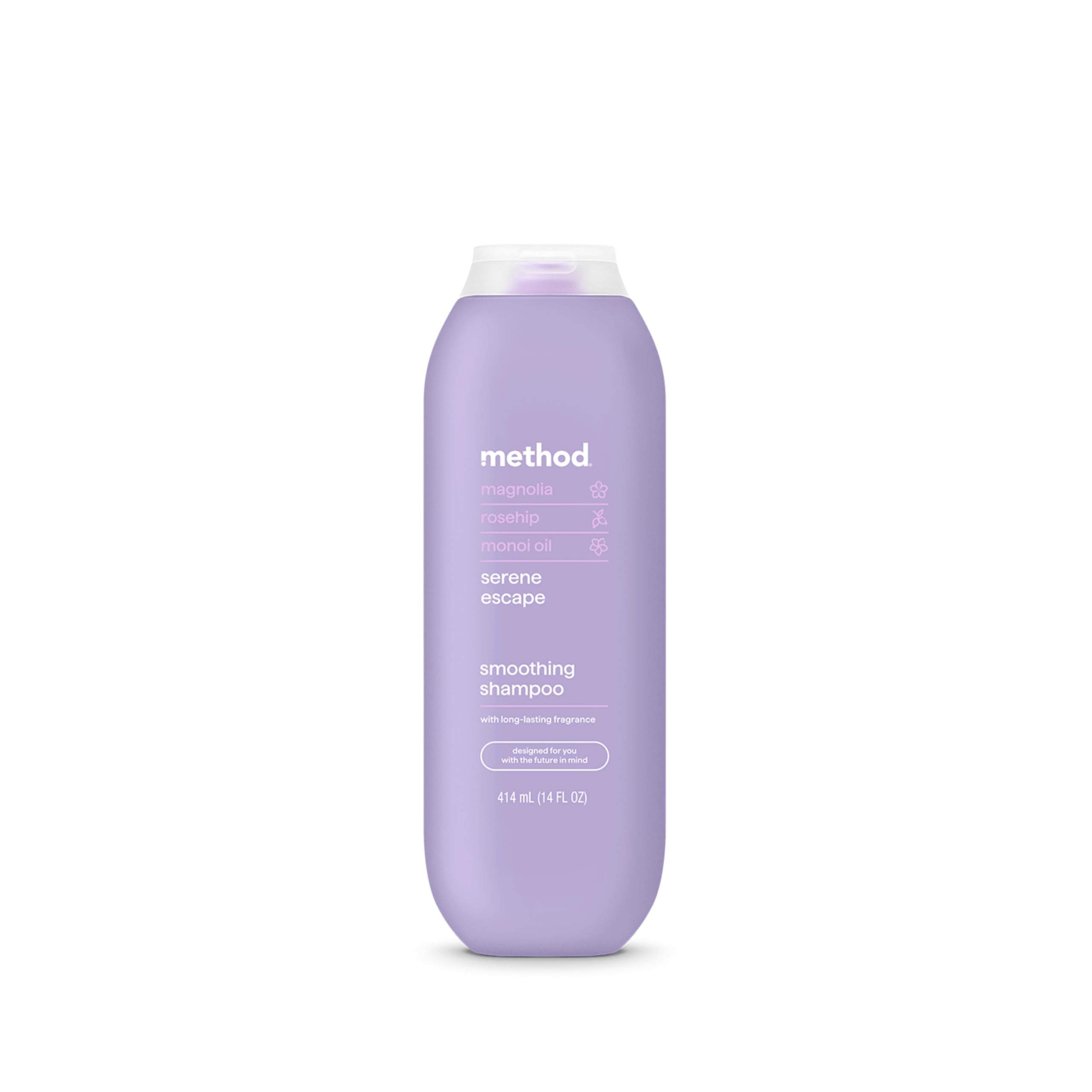 Method Smoothing Shampoo, Serene Escape, Magnolia + Rose Hip + Monoi Oil notes, 14oz