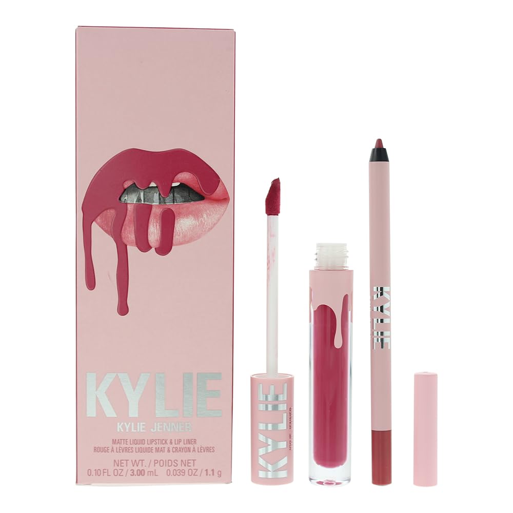 Kylie Cosmetics Matte Lip Kit - 102 Extraordinary for Women - 2 Pc 0.10 oz Matte Liquid Lipstick, 0.03 oz Lip Liner