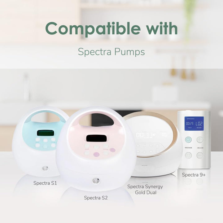 Maymom Pump Parts Compatible with Spectra S1 Spectra S2 Spectra Incl Duckbill Valve Replace Spectra Duckbill Valve Spectra S2 Replacement Parts Not Original Spectra Pump Parts (6 Duckbill 4 Membrane)