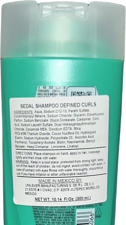Sedal Rizos Definidos Shampoo 2 en1 340 ml