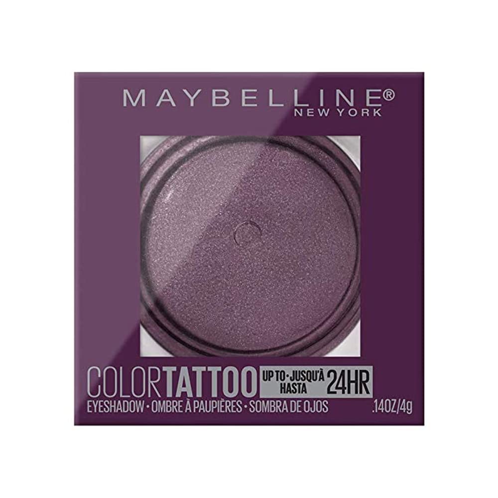 Maybelline New York Color Tattooup to 24HR Longwear Waterproof Fade or Crease Resistant Blendable Cream Eyeshadow Pots Makeup, Knockout, 0.14 Oz