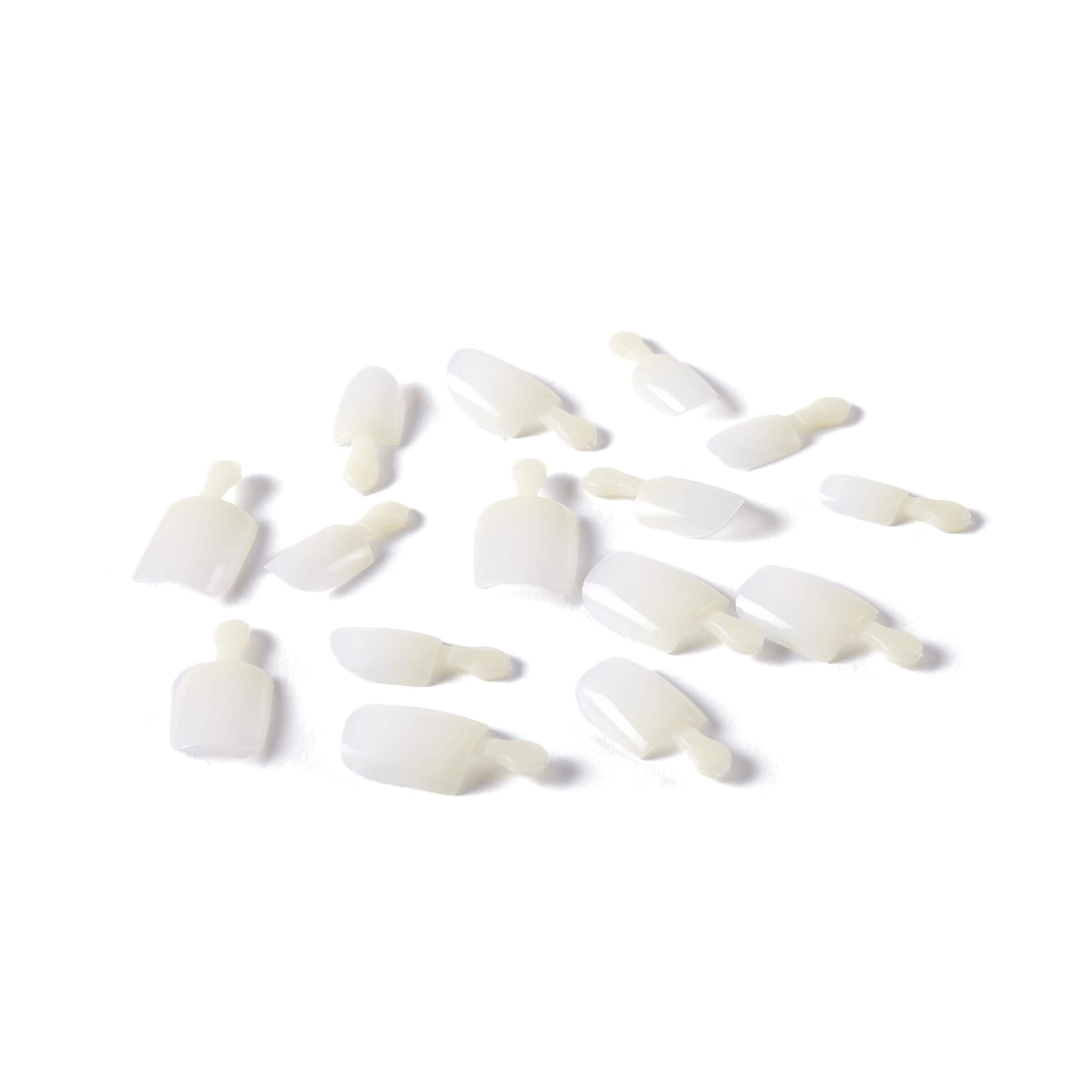 KISS Salon Acrylic Natural Press On Nails, Nail glue included, 'Rare', Nude, Short Size, Squoval Shape, Includes 28 Nails, 2g Glue, 1 Manicure Stick, 1 Mini File