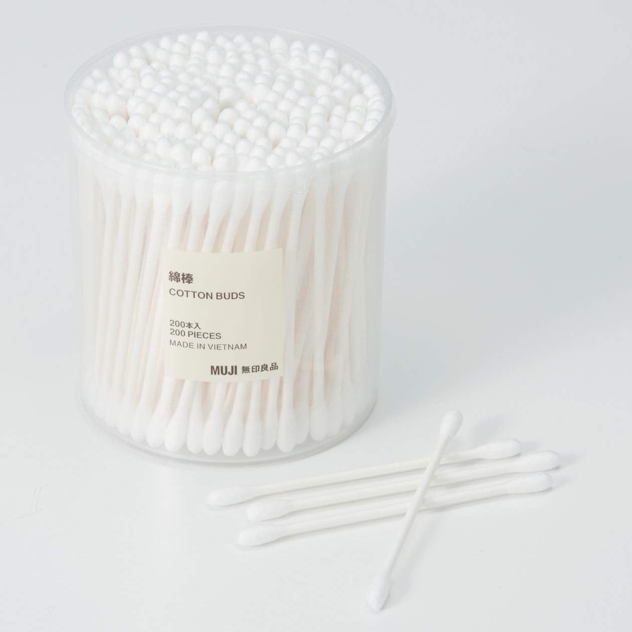 MoMa Muji Cotton Buds 200pcs inside White Color