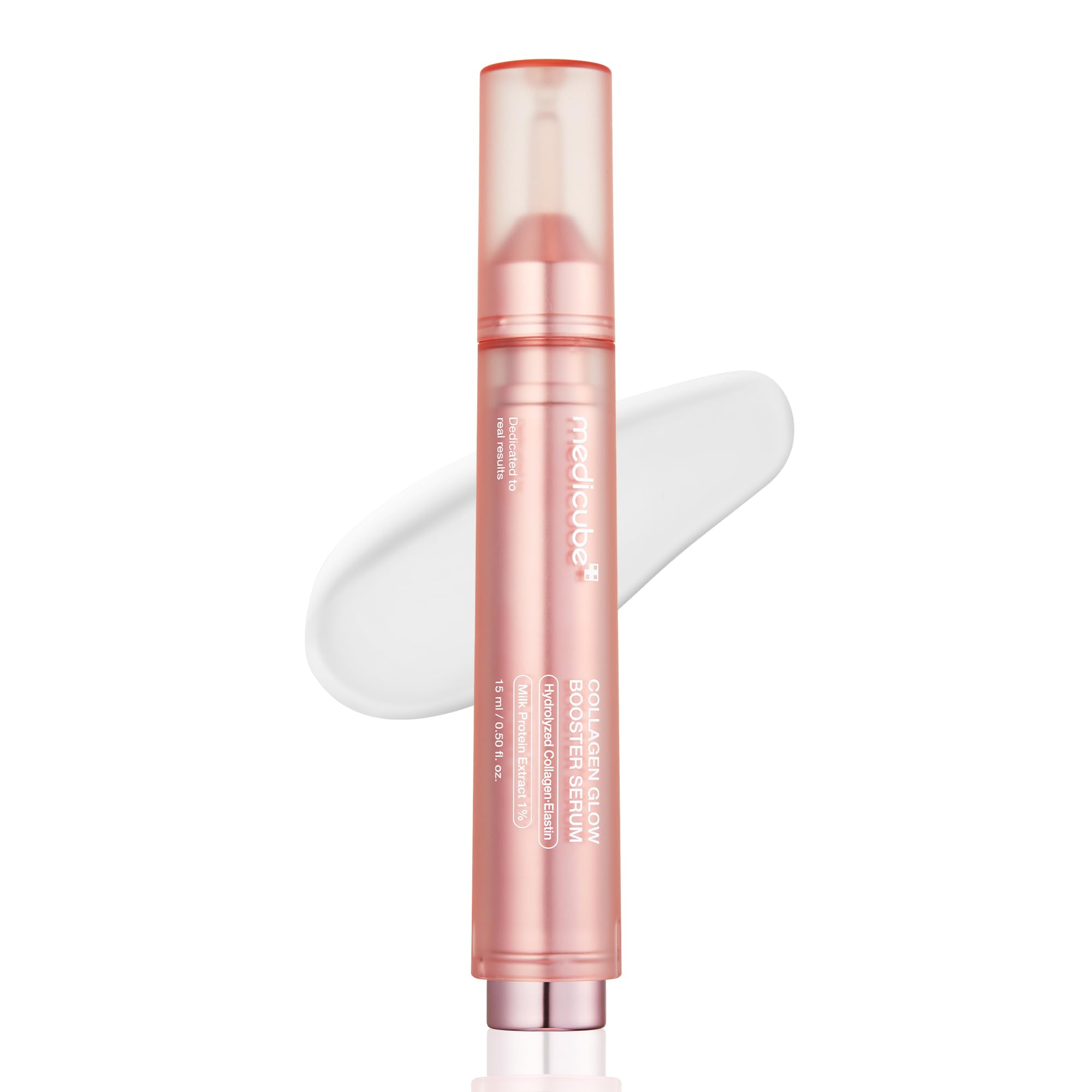 Medicube Collagen Glow Booster Milk Serum - Twist & Click - Radiance & Hydration with Niacinamide, Milk Protein Extract, Hydrolyzed Collagen - Illuminates & Firms Skin - Korean Skin Care, 0.50 oz