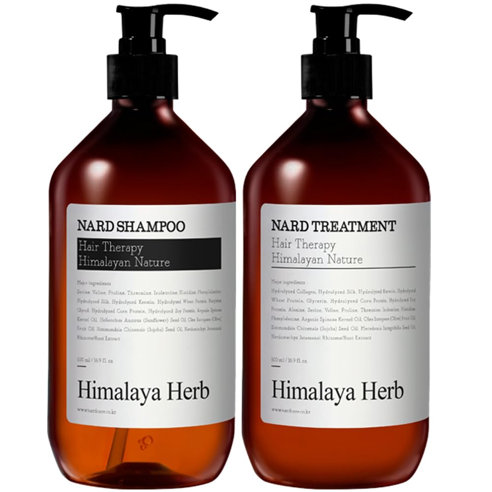 NARD Shampoo and Conditioner Set Signature - Scalp Vitality, Soft Cleansing, Hair Care, and Treatment (Containing Argan Olive Jojoba Macadamia Sunflower Oil, Protein, and Amino Acids) - 33.8 oz