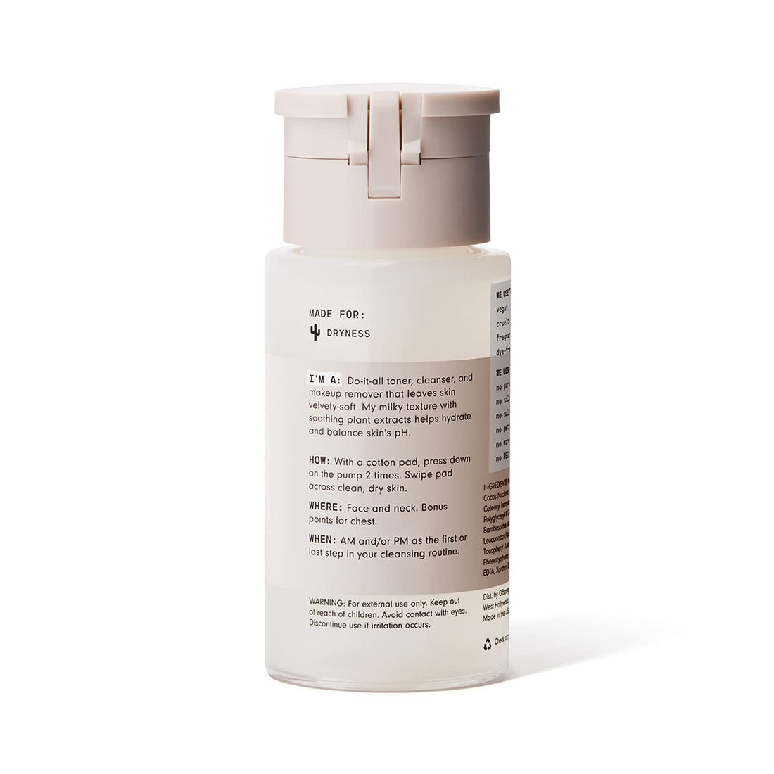 Versed Baby Cheeks Face Toner - Nourishing Amino Acids, Vitamins + Minerals to Gently Tone, Hydrate & Help Restore Skin’s Natural pH Balance - Vegan Face Toner (4 fl oz)