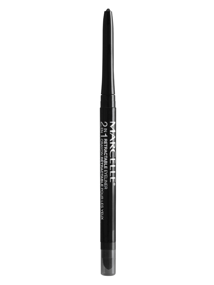 Marcelle 2-in-1 Retractable Eyeliner, Black, Hypoallergenic and Fragrance-Free, 0.01 oz