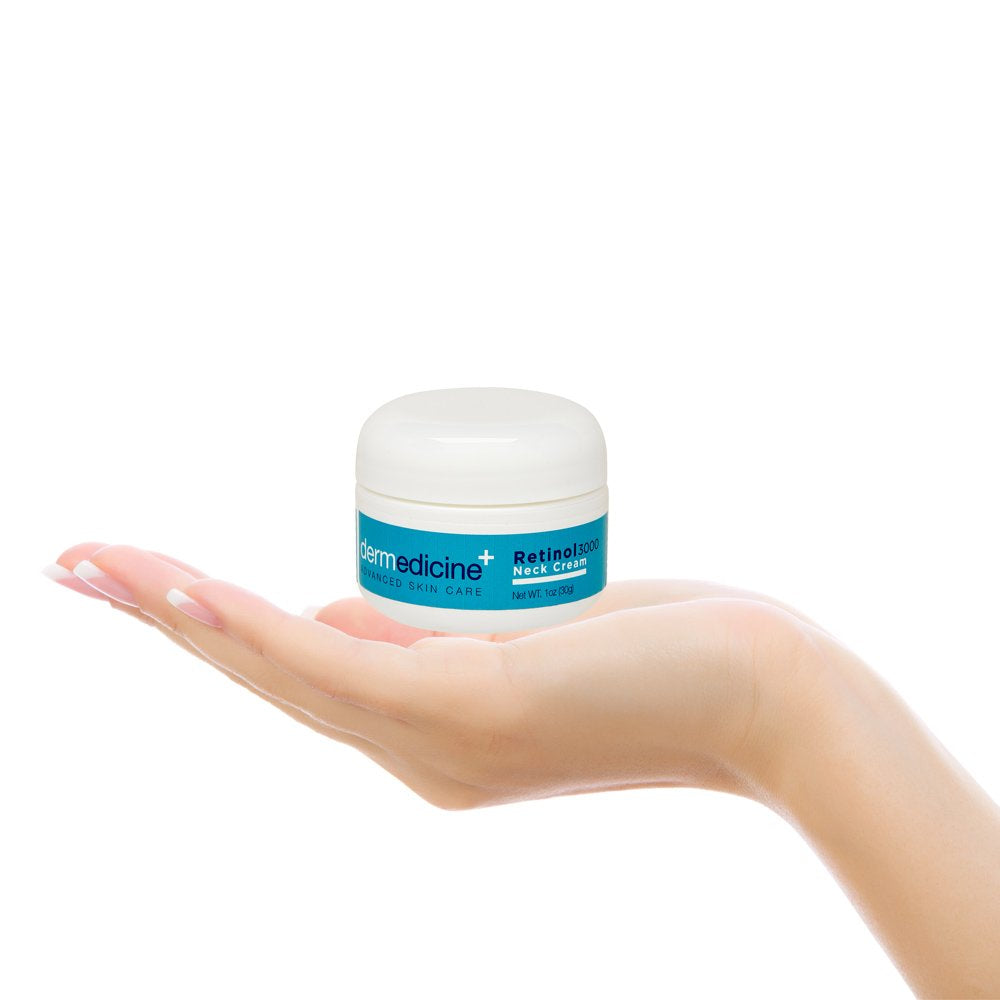 Neck Tightening Cream w/Retinol 3000 | Anti-Aging Lotion | Helps to Firm & Tighten Loose Sagging Skin Smooth Wrinkles & Fine Lines | More Youthful Neck and Chest | 1 fl oz/30 ml