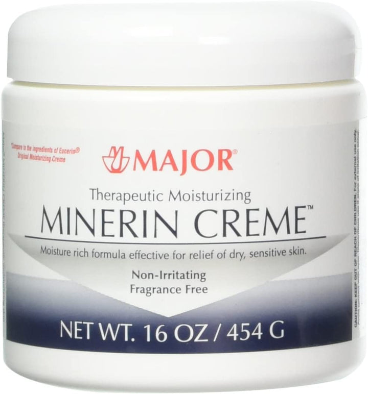Therapeutic Moisturizing Minerin Creme 16oz for Dry, Sensitive Skin (Pack of 3) by Minerin