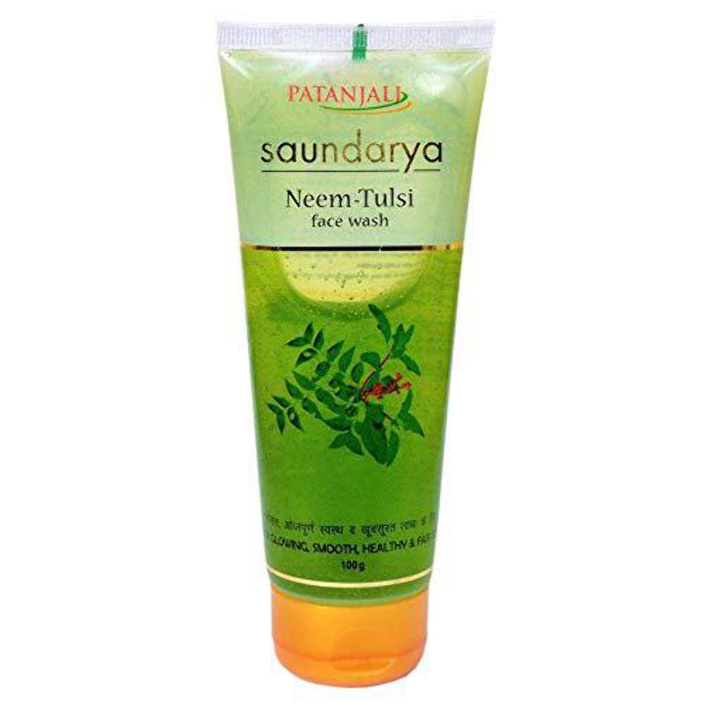 Patanjali Saundarya Neem-Tulsi Face Wash 100g