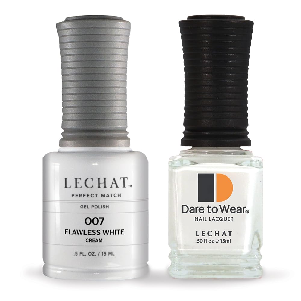 LECHAT Perfect Match Nail Polish, Flawless White, 0.500 Ounce