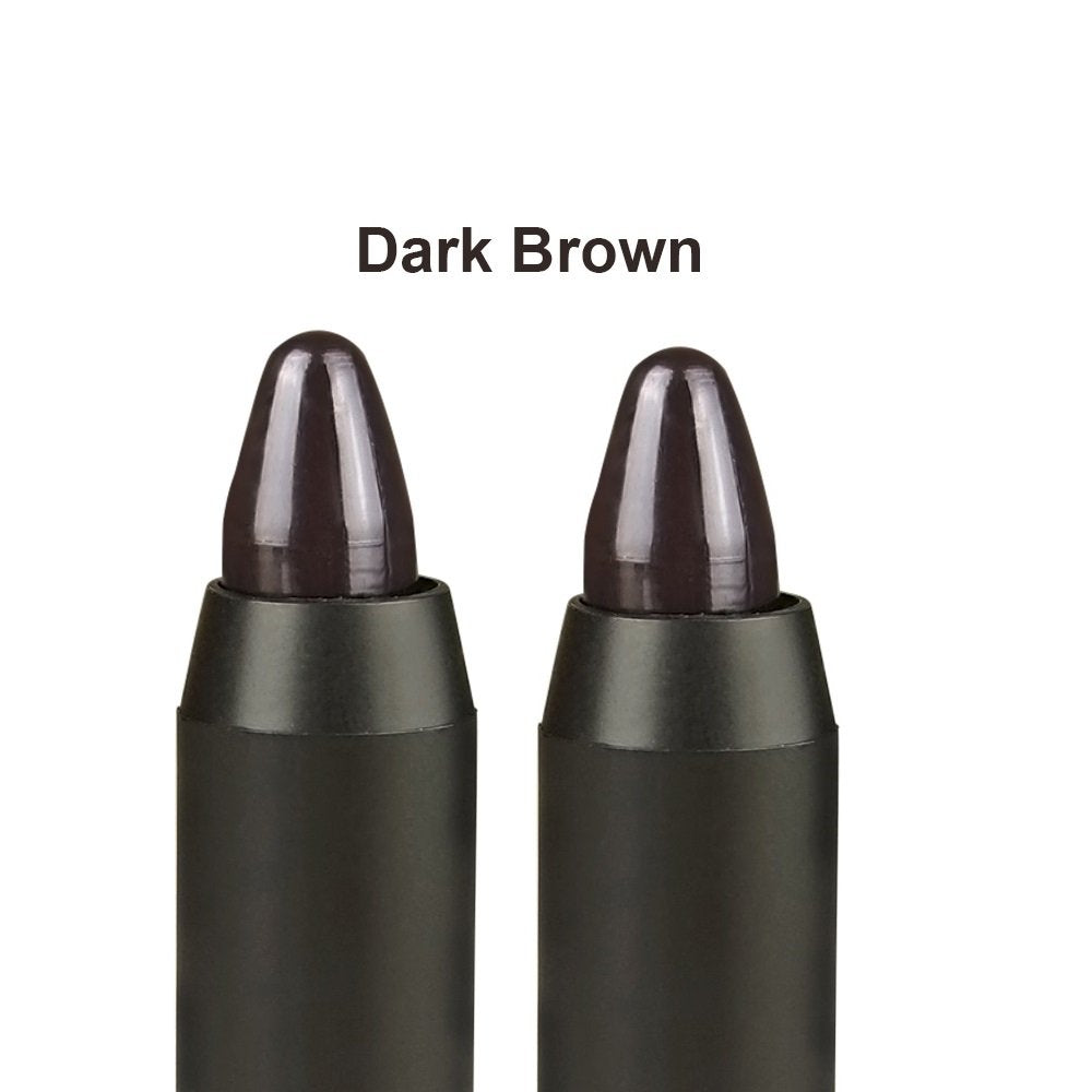 Professional Hair Chalk Temporary Hair Dye Non-toxic Hair Color Crayon Cover White Hair Color Patch (2packs-dark Brown-dark Brown)