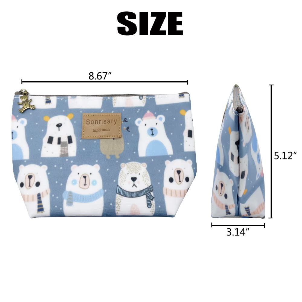 HUNGER Flower Print Make-Up Cosmetic Tote Bag Carry Case, 14 Patterns (P1141705)