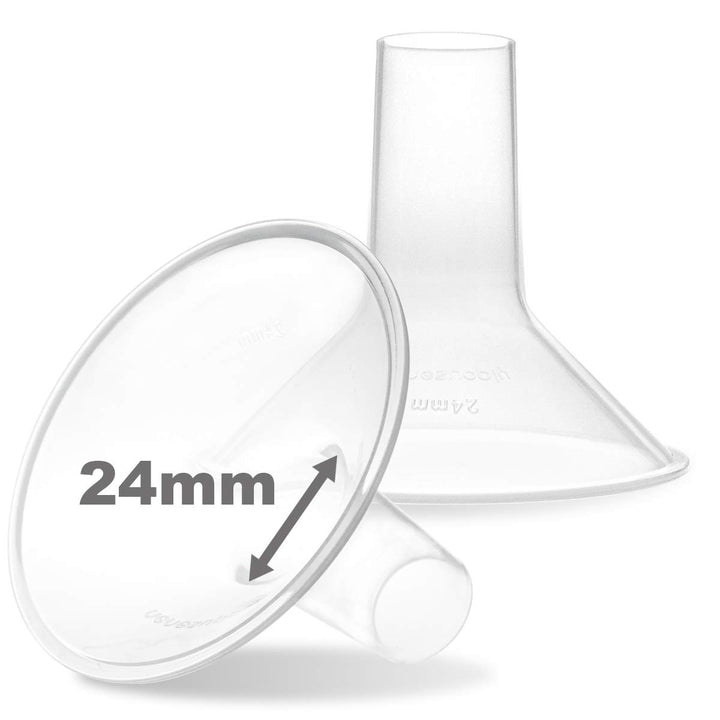 Nenesupply 24mm Flange Compatible with Medela Breast Pump Parts Replace 24mm Flange for Medela Accessories Compatible with Pump in Style Parts Symphony Swing Harmony Work with Personalfit Flex