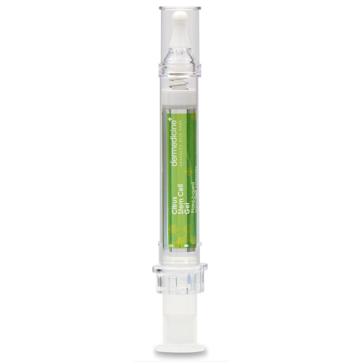 citrus stem cell gel for face in easy to use targeted syringe applicator | with vitamin c, retinol, ceramides, fruit stem cell extract | may help hydrate, firm and brighten skin | 0.4 oz / 12 g