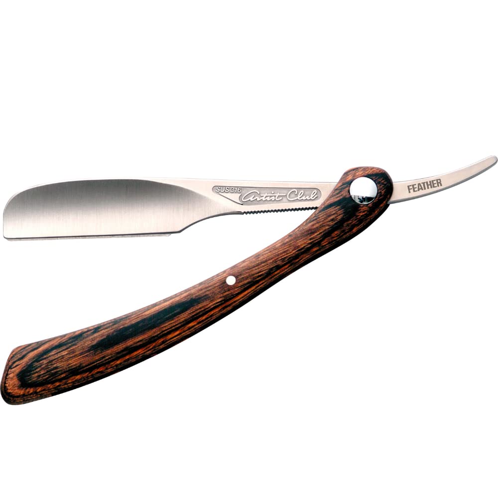 Feather DX Folding Wood Handle Razor