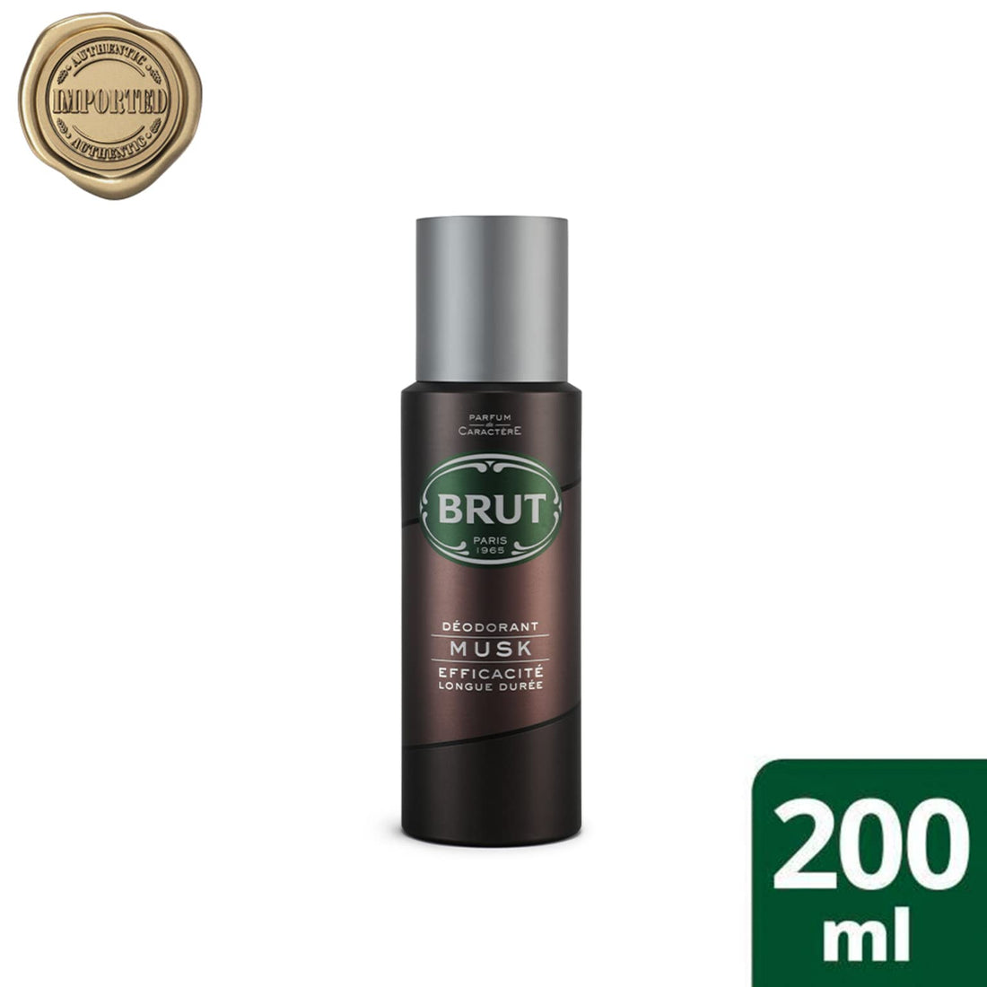Brut Musk Deodorant Body Spray for Men, Masculine Long-Lasting Deo with Musky, Woody Fragrance, Imported (200ml)