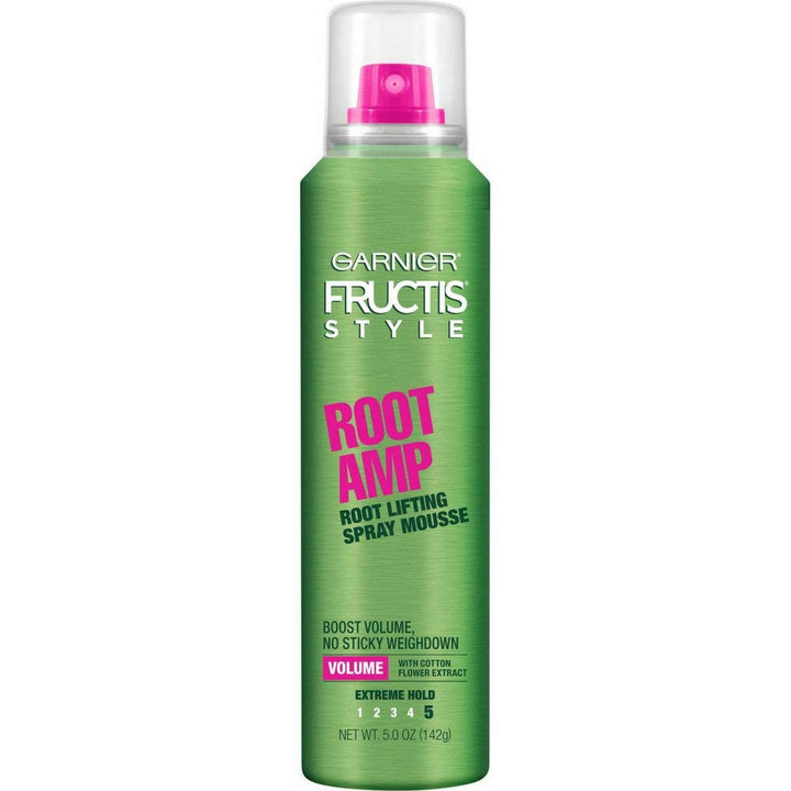 Garnier Fructis Style Root Amp Lifting Spray Mousse, Extreme Hold, 5.0 Oz, 1 Count (Packaging May Vary)