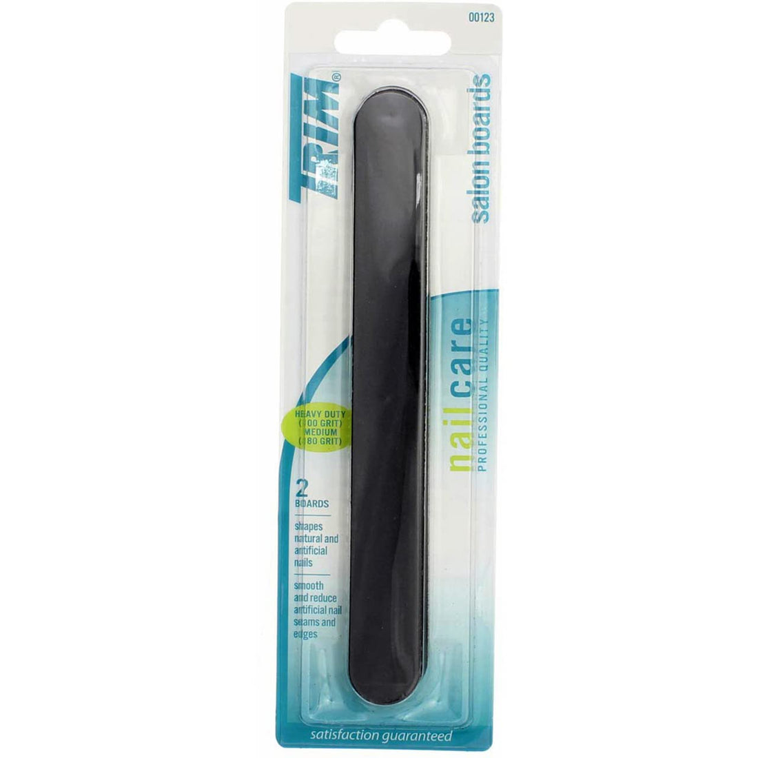 Trim Salon Board Blk 2pk Size Ea Trim Salon Boards Black Heavy Duty (100 Grit) & Medium (180 Grit) 00123 2ct