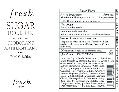 Fresh Sugar Roll-On Deodorant 75ml/2.5oz