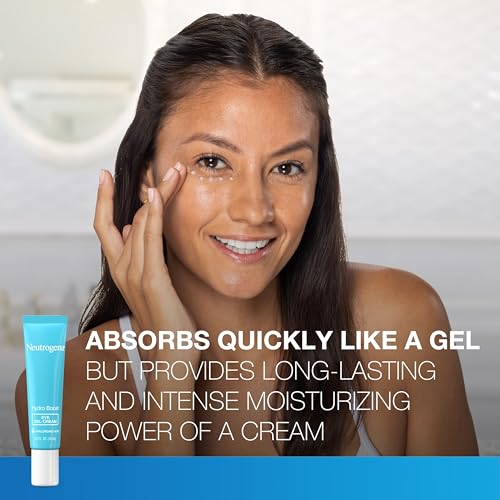 Neutrogena Hydro Boost Under Eye Cream, with Purified Hyaluronic Acid, Keeps Under Eye Area Looking Smooth & Hydrated, Fragrance Free and Non-Comedogenic, 0.5 oz
