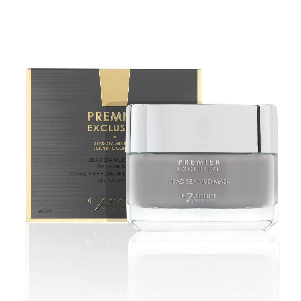 Dead Sea Mud Face MASK Premier Dead Sea online Exclusive, natural formula, wrinkle reducer, anti-aging, pore minimizer, witch hazel, aloe vera, minerals, vitamins, nutrients, antioxidants 1.7FL.oz