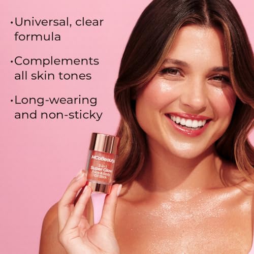 MCoBeauty 3-in-1 Super Glow Face & Body Oil Stick, Bronze, Long Wearing and Non-Sticky, Vegan, Cruelty Free Cosmetics