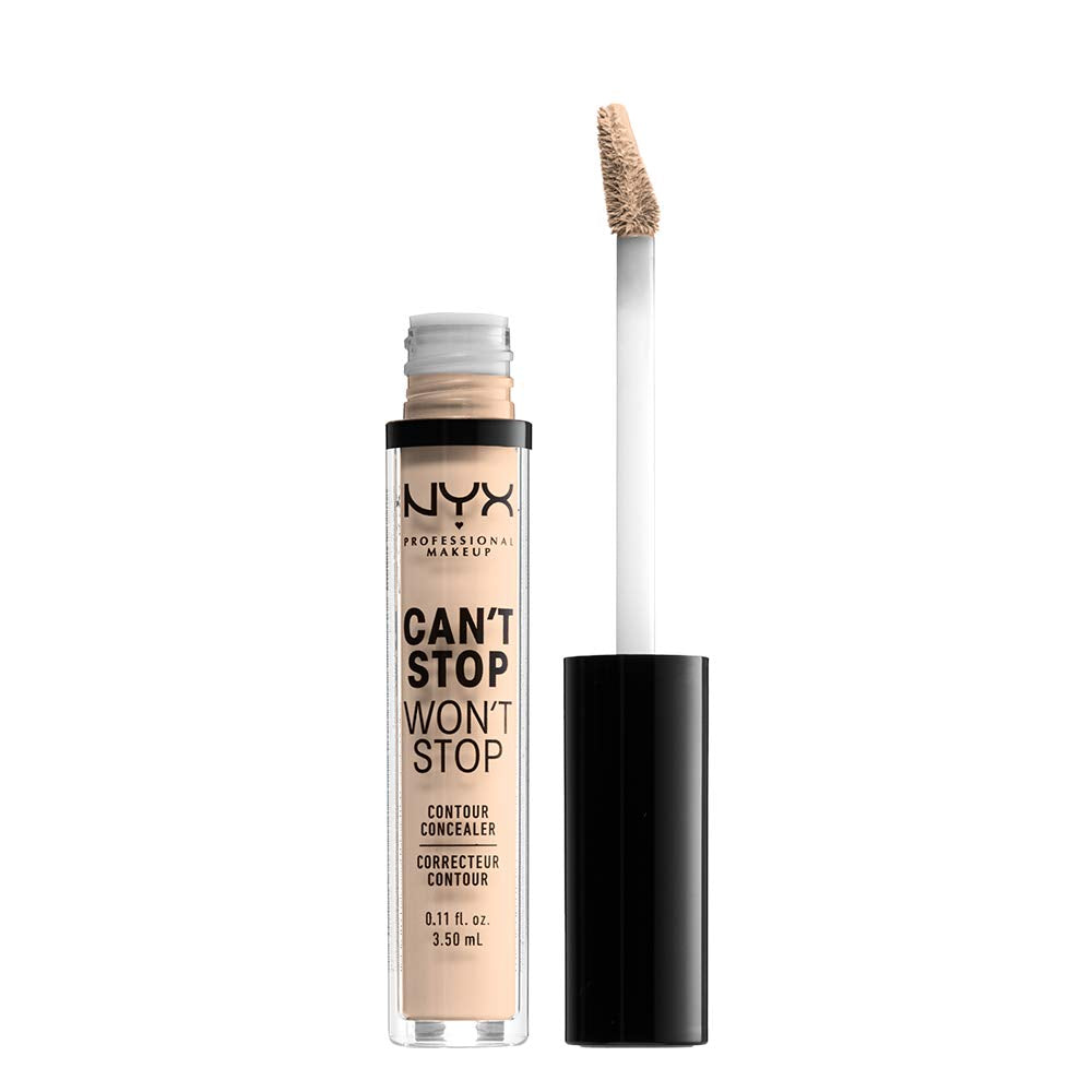 NYX PROFESSIONAL MAKEUP Can't Stop Won't Stop Contour Concealer, Light Ivory, 0.11 Ounce