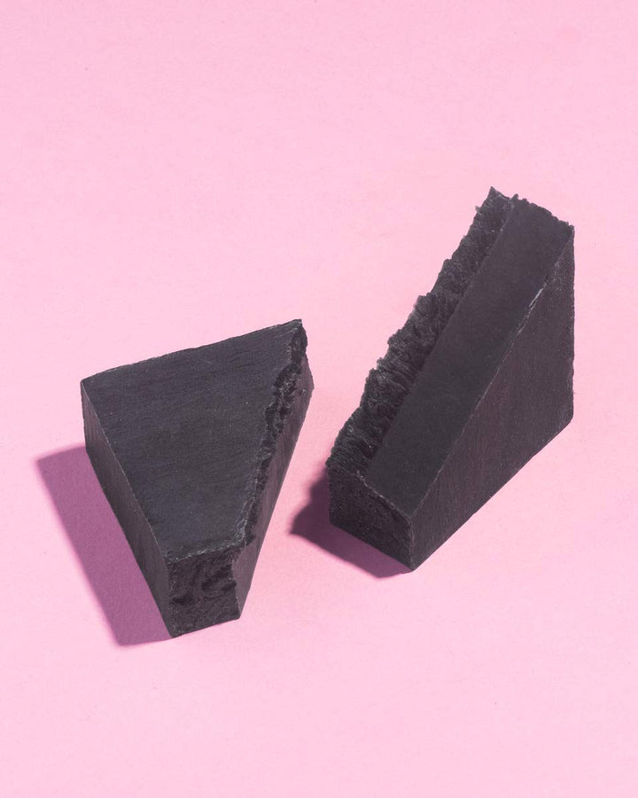 Earth Harbor | COCONUT CHARCOAL Purifying Facial Soap | 100% Botanical + Zero-Waste + No Synthetics | Activated Charcoal & Spirulina