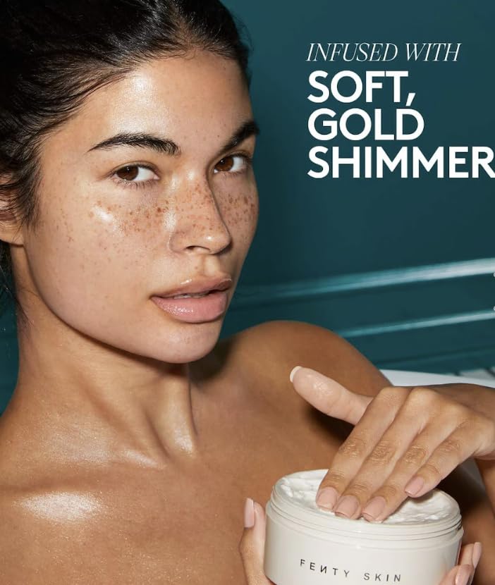 Fenty Skin Butta Drop Refillable Warm Cinnamon Shimmering Whipped Oil Body Cream 6.7 oz / 200 ml Warm Cinnamon