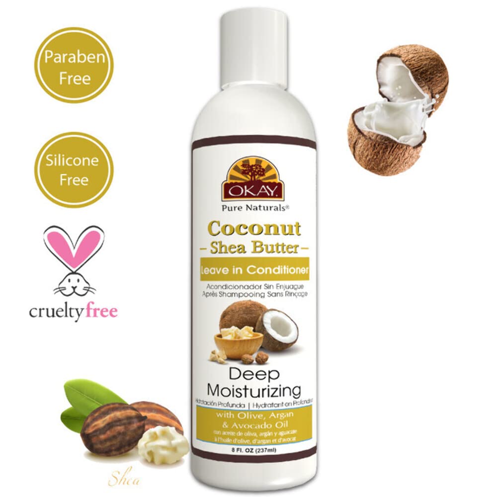 Okay Coconut Leave In Conditioner Shea Butter 8 Ounce