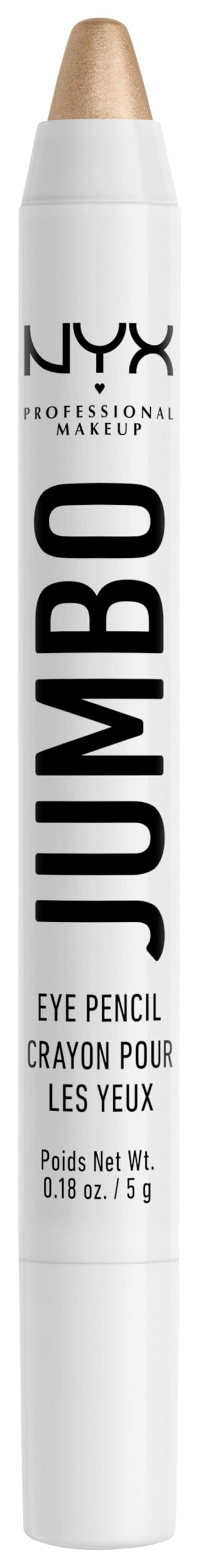 NYX PROFESSIONAL MAKEUP Jumbo Eye Pencil, Eyeshadow & Eyeliner Pencil - Frosting (Champagne)