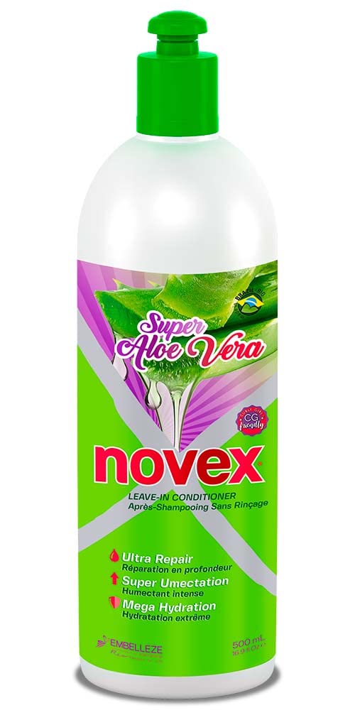 Novex Super Aloe Vera Leave In Conditioner, 17.6 Oz Bottle