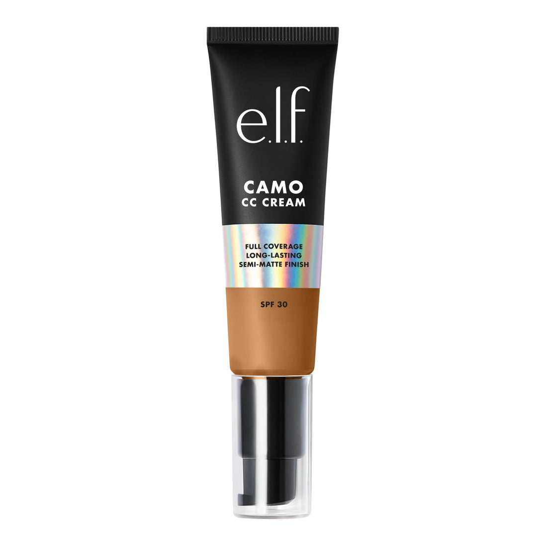 e.l.f. Camo CC Cream, SPF 30 Color-Correcting Medium-To-Full Coverage Face Foundation, Delivers An Airbrushed Finish, Vegan & Cruelty-Free, Tan 400 W