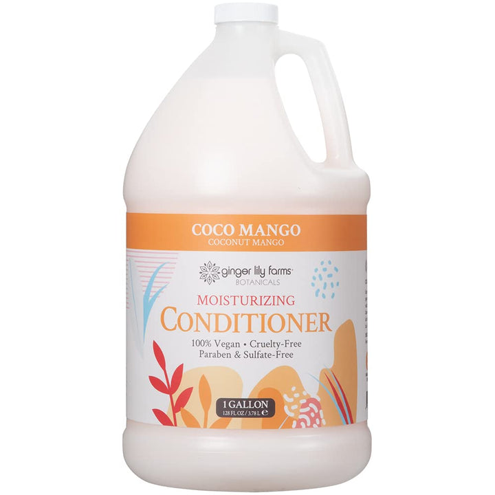 Ginger Lily Farms Botanicals Conditioner Gallon, Coco Mango, 128 Fluid Ounce