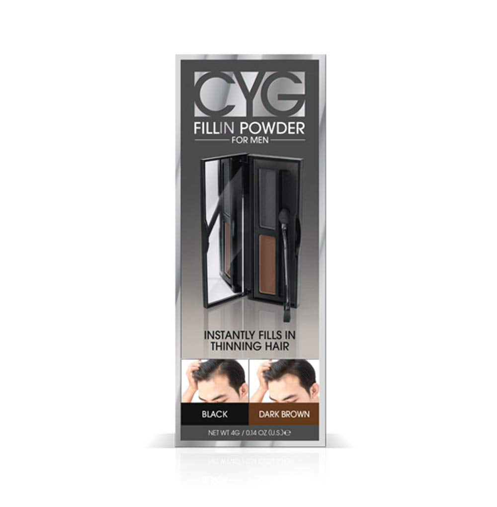 CYG Mens Fill in Powder PRO - Dark Brown/Black