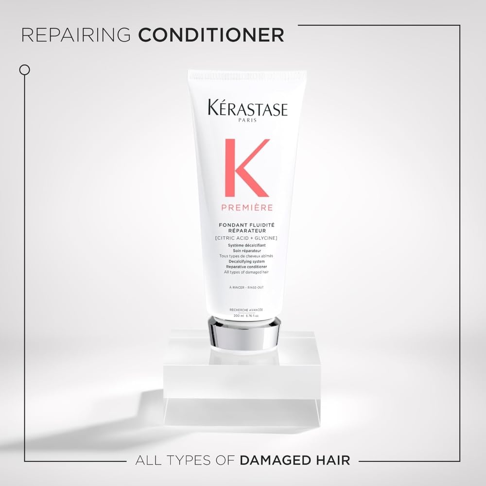 Kerastase Premiere Hair Repair Conditioner - Intense Hydration & Strengthening, For Breakage & All Damaged Hair Types, Anti-Frizz & Smoothing