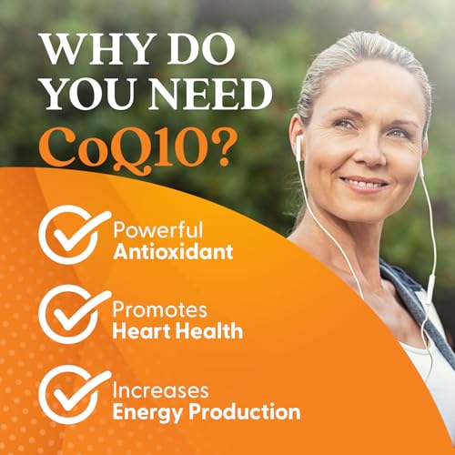 Doctor's Best High Absorption CoQ10 with BioPerine, Gluten Free, Naturally Fermented, Heart Health, Energy Production, 100 mg, 120 Count