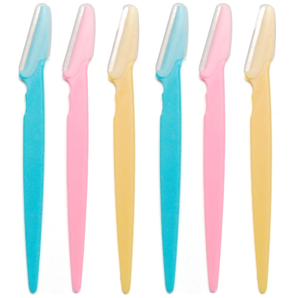 Luxxii (6 Pack) Eyebrow Shapers Razors Shavers Shaving Grooming Trimmers (B)