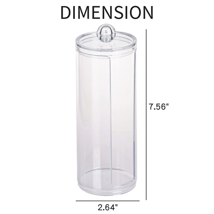 FABROK Clear Scrunchie Holder Stand, Hair Tie Organizer Stand with Lid, Portable Hair Accessories Organizer Perfect Scrunchy Display Organizer for Teen Girls