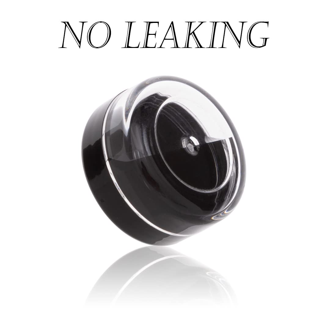 ZEJIA 10G-100Pcs, Black: 10 Gram Cosmetic Containers 100Pcs Sample Jars with Lids Plastic Makeup Sample Containers Bpa Free Pot Jars