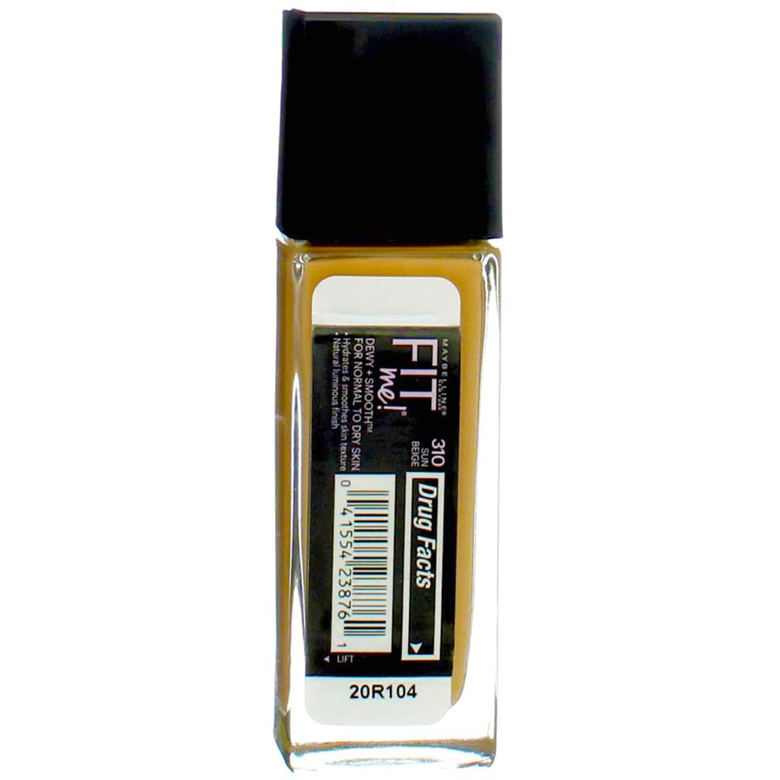 Maybelline New York Fit Me! Foundation Dewy + Smooth SPF 18, Sun Beige [310] 1 oz ( Pack of 2)