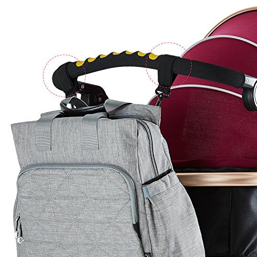 SoHo Kenneth Diaper Backpack 6Pc Set Tote Bag, Gray